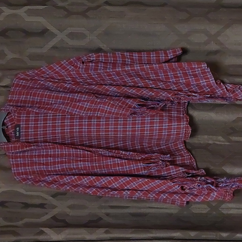 Red and blue flannel